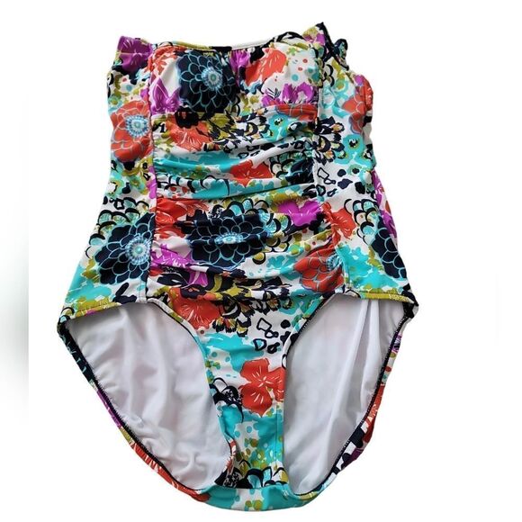 Catalina Other - Catalina Floral Print One-Piece Swimsuit Sz 16